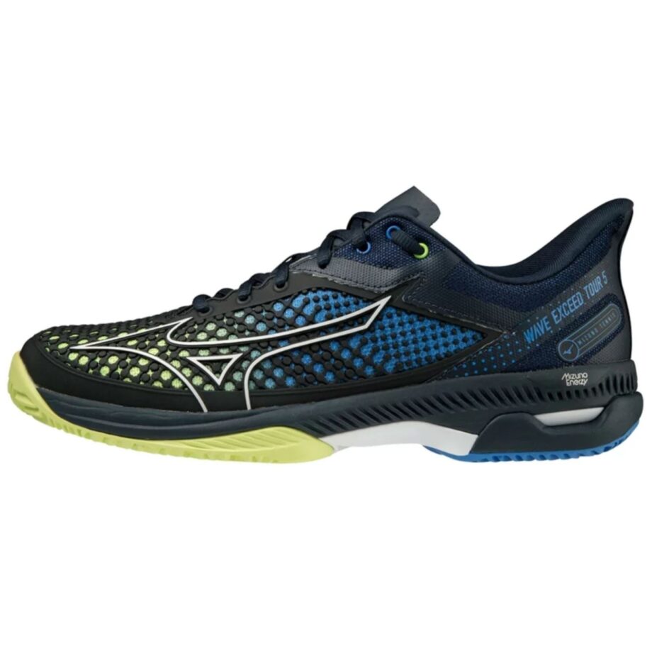 Mizuno Wave Exceed Tour Padel Sko – Mørkeblå & Grøn Tilbud