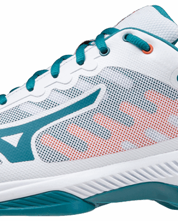 Mizuno Wave Exceed Padelsko – Hvid & Blå på Udsalg!