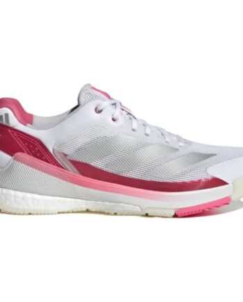 Adidas Crazyquick Boost Padel Sko – Hvid/Pink Tilbud!