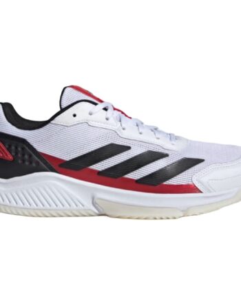 Sort Adidas Courtquick Padel White Black Red - Adidas Padel  - 4067898052326