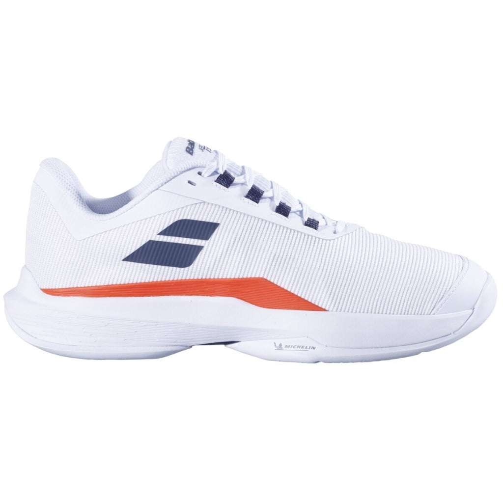 Hvid Babolat Jet Tere All Court Men Padelsko White Strike Red - Babolat Padel  - 3324922088999