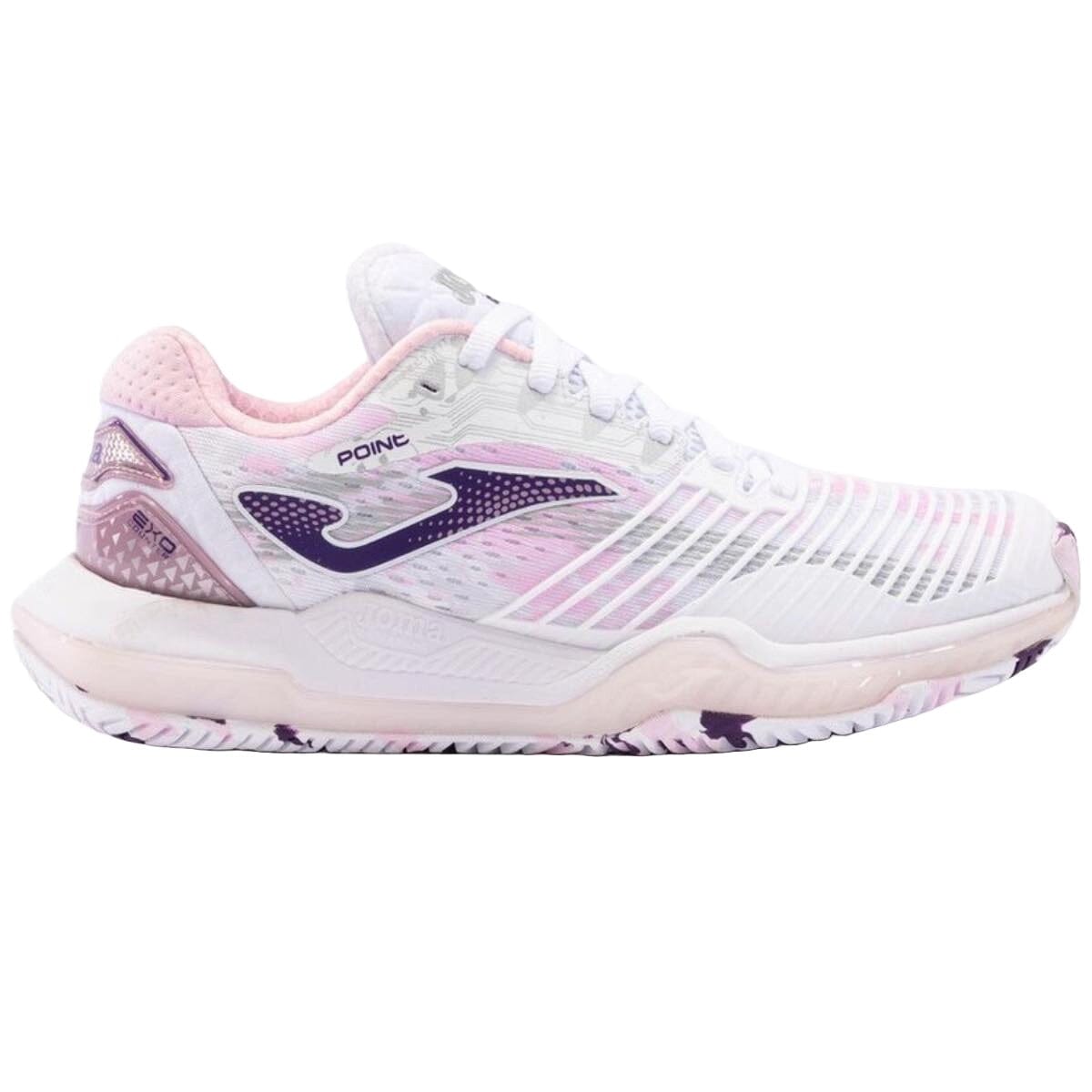 Hvid Joma Point Lady White Pink - Joma Padel  - 8445954894299