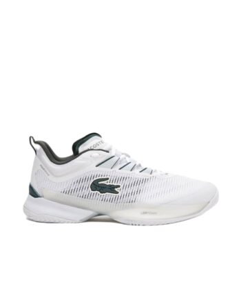 Hvid Lacoste Ultra Padelsko White Dark Green - Lacoste Padel  - 5059862056828