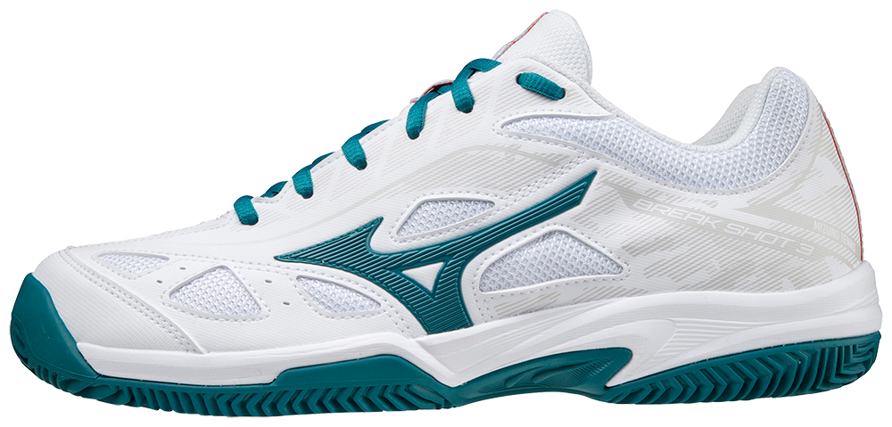 Hvid Mizuno Breakshot Unisex Turkis Padelsko - Mizuno Padel - 5059431235197